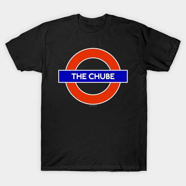 The Chube, London Underground Public Transportation Tube (Dark) T-Shirt by Ashes of Sound